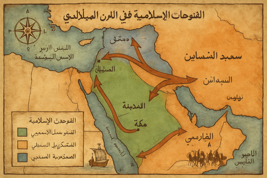 خريطة_الفتوحات_الإسلامية