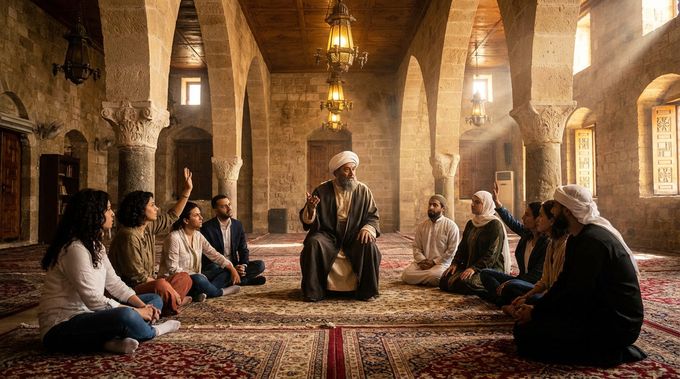 ابن_رشد_في_الجامع_العمري