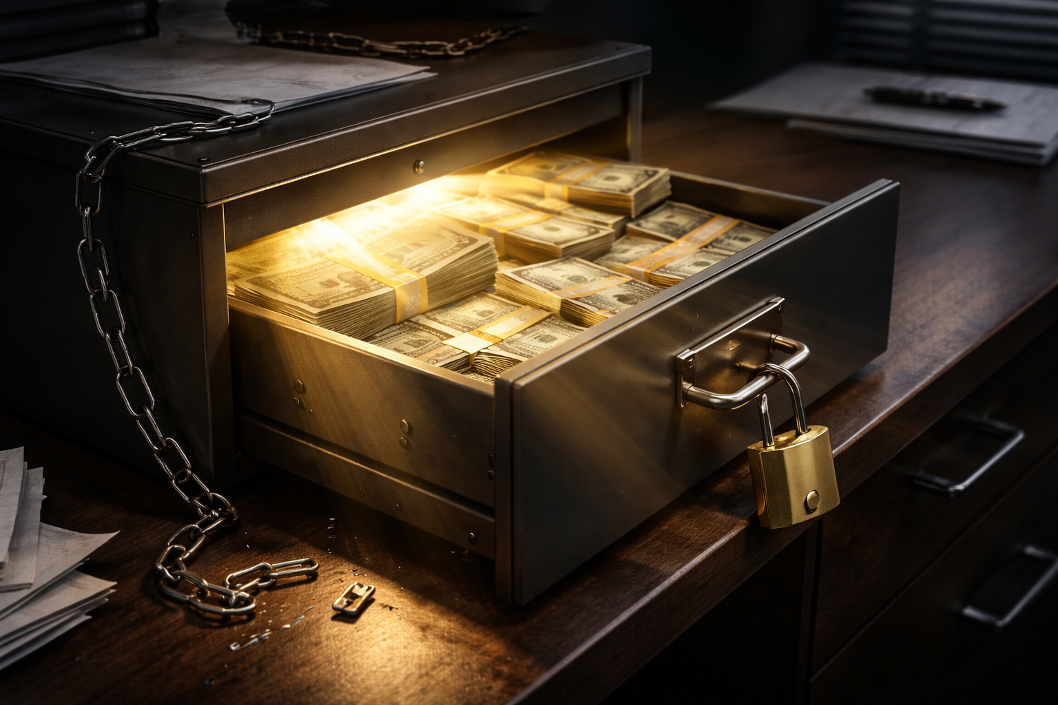 Golden glow of broken security