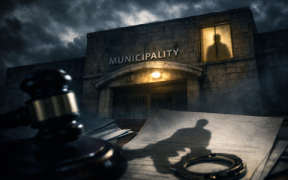 Stormy night at the courthouse