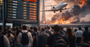 Crisis at Dubai airport departure gate