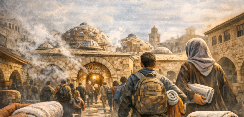 Journey to the ancient bathhouse