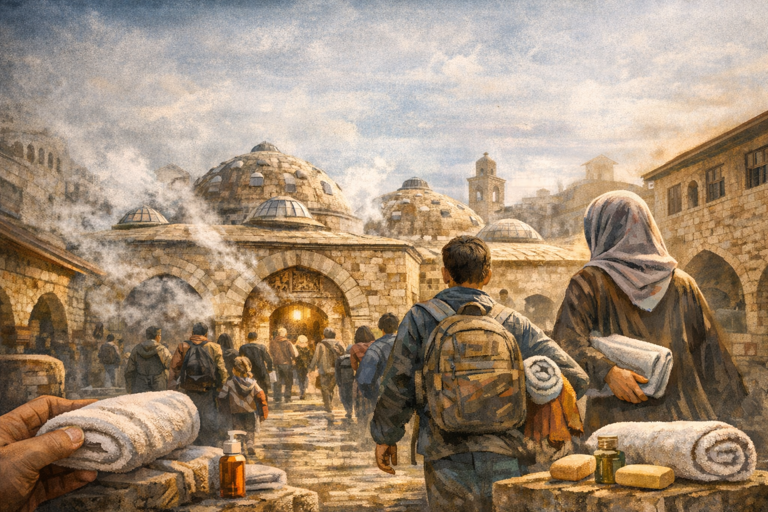 Journey to the ancient bathhouse