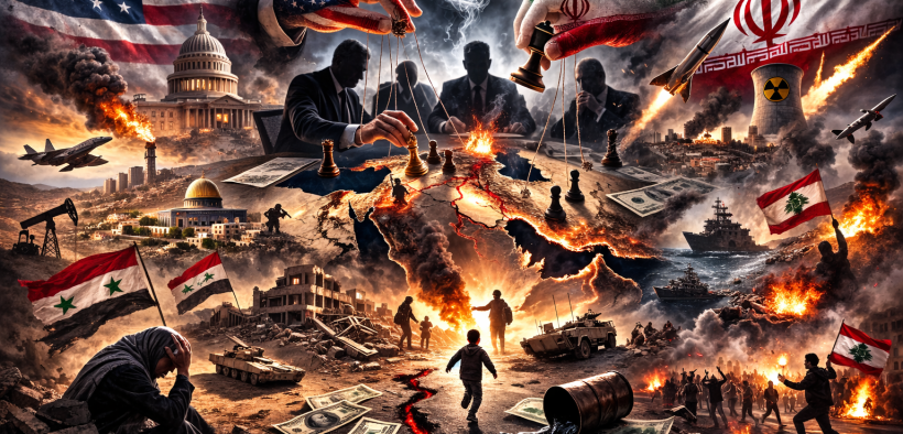 Puppets of power in a burning world