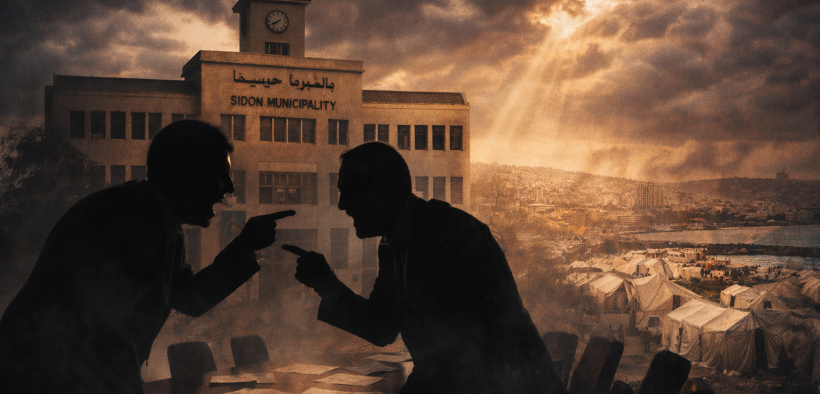 Tension at Sidon Municipality building