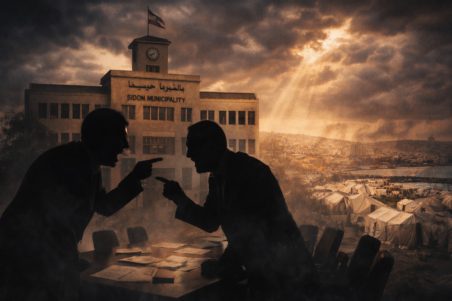 Tension at Sidon Municipality building