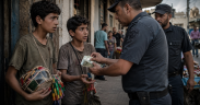 Beggars in the streets