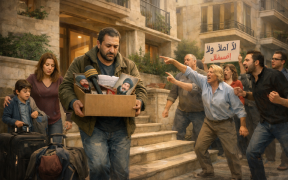 Family evicted amidst angry confrontation