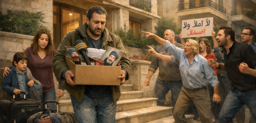 Family evicted amidst angry confrontation