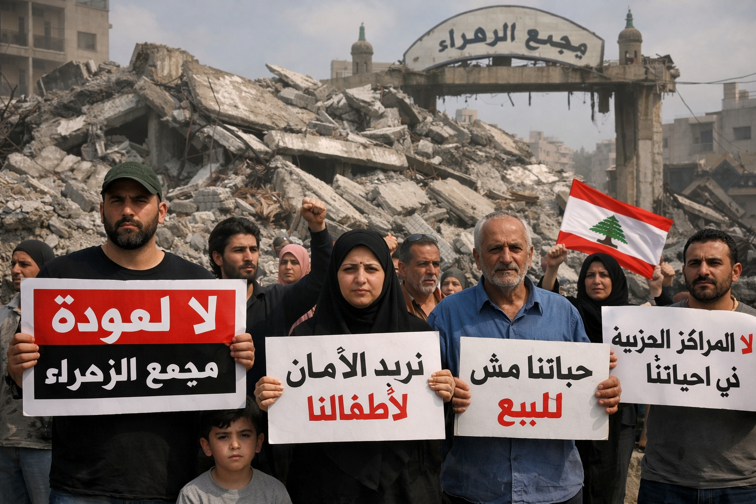 Protest against Al-Zahraa Complex reconstruction