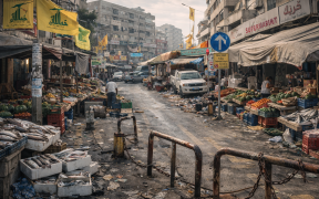 Sidon street market in full swing