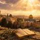 Ancient city at golden hour