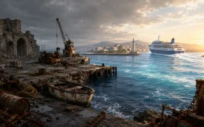Decay and opportunity by the shore