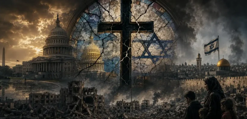 Dystopian symbolism of destruction and division