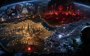 Geopolitical chaos in a hi-tech view