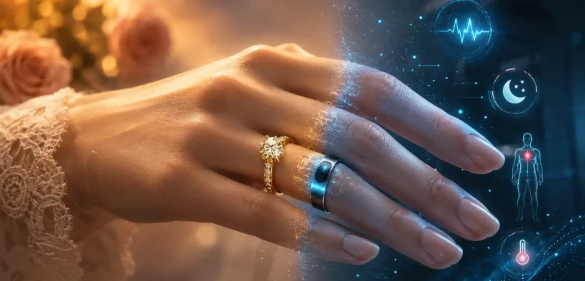 Romantic meets futuristic with smart ring