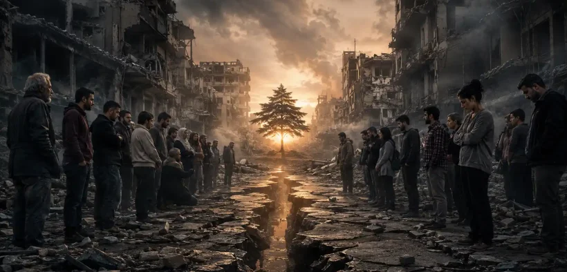Standoff in a shattered street