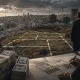 Urban development at dusk