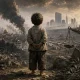 A child in a broken world