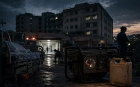 Emergency under dim skies