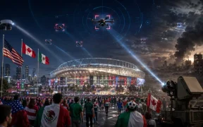 International sports event under surveillance