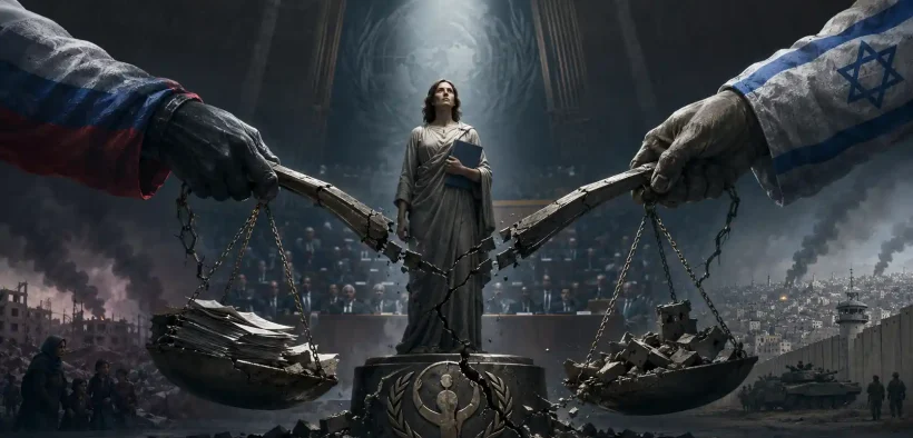 Shattered justice in a divided world