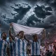 Victory and remembrance under stormy skies