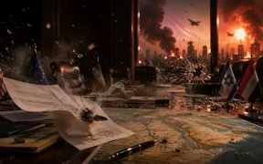 War room under attack during crisis