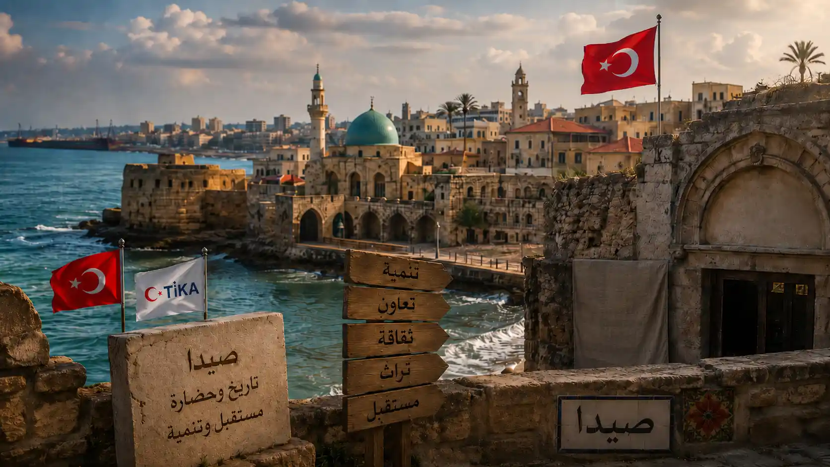 Golden Hour over Sidon’s Historic Port