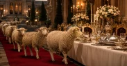 Sheep Procession to a Grand Banquet