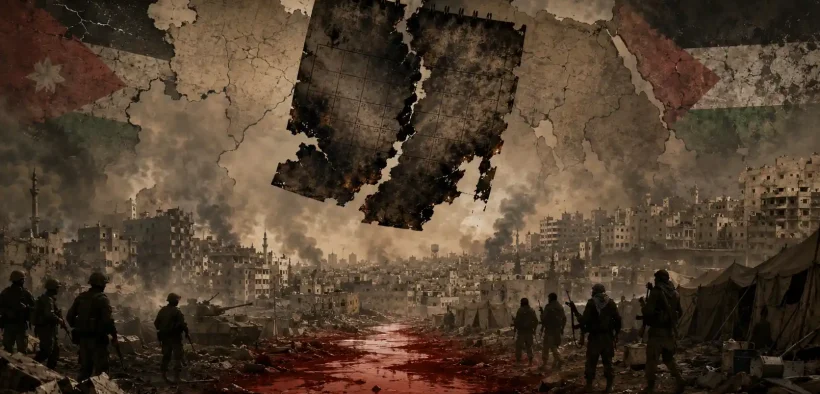 Charred Calendar Over a Divided City