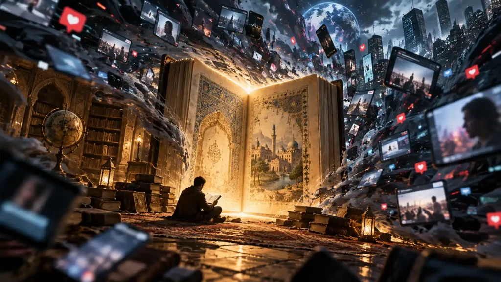 reading book