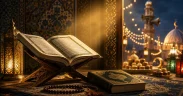 Serene Quranic Still Life by Lanternlight