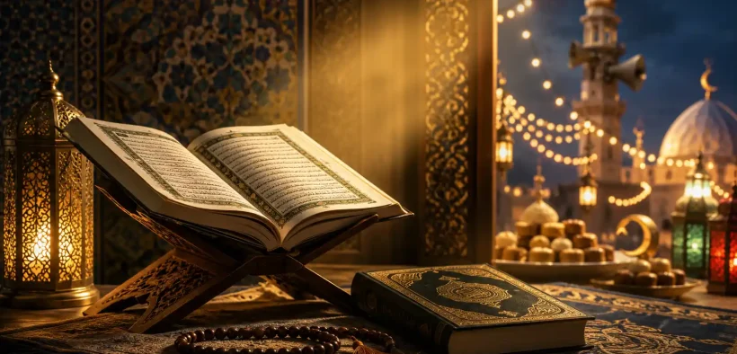 Serene Quranic Still Life by Lanternlight