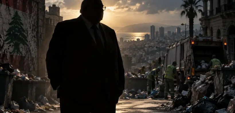 Silhouetted Authority Over City Cleanup