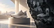 Sneaker Between Light and Shadows