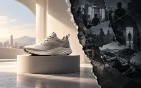 Sneaker Between Light and Shadows