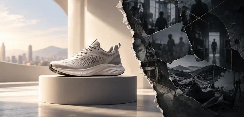 Sneaker Between Light and Shadows