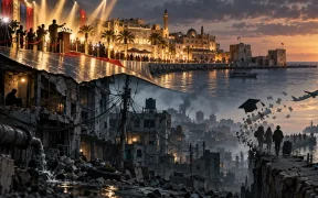 Gilded Harbor, Shattered Futures