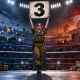 Israel–Lebanon Boxing Allegory with Number 3