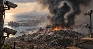 Surveillance Over the Burning Harbor