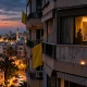Twilight Coastal City Silhouettes